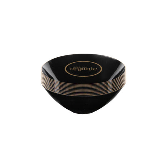 Organic Black Gold Rim Bowls 6 oz (10 count)