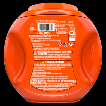 Tide PODS laundry detergent pacs 3-in-1 Stain Remover Odor Fighter Color Protector HE compatible Original Scent - 57ct