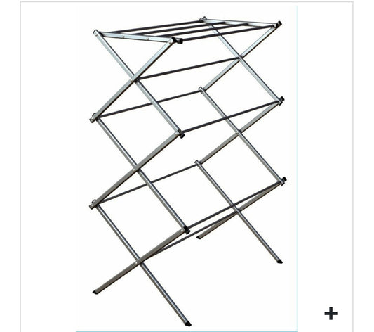 DRYING RACK-10 DOWEL/22′-43″H- GREY