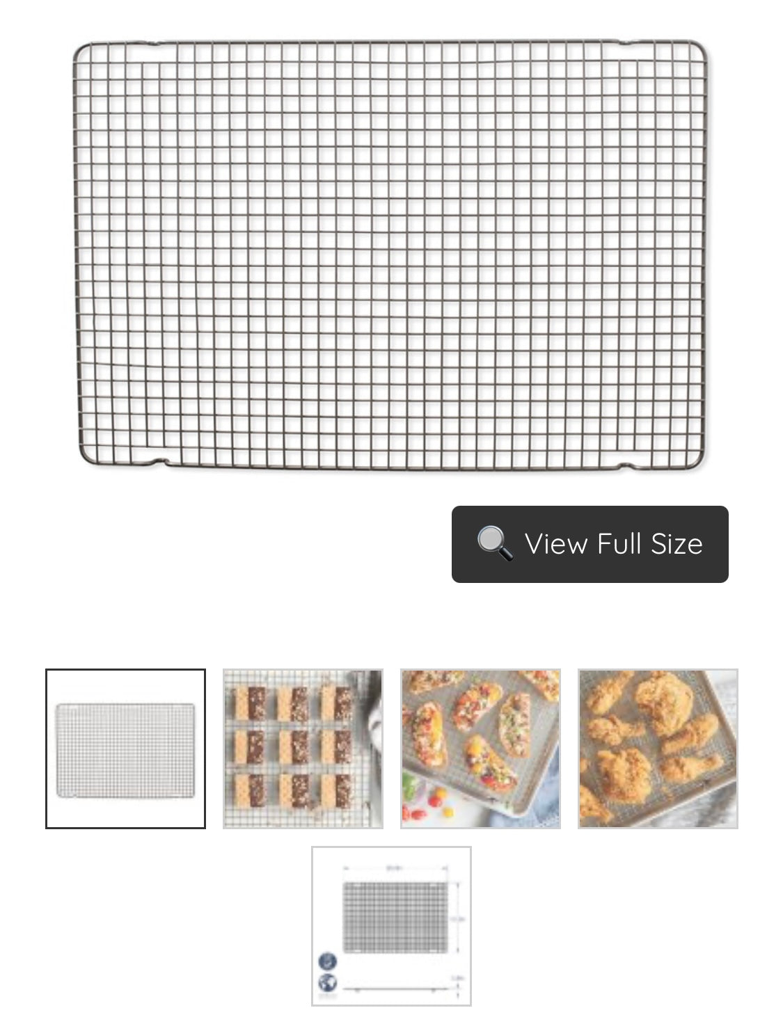 NORDIC WARE XL Oven-Safe Baking&Cooling gr Extra Large Baking & Cooling Grid