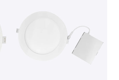 Luxrite LR23761 6" MINI PANEL ROUND 5CCT SMOOTH CANLESS WAFER SPOTLIGHT