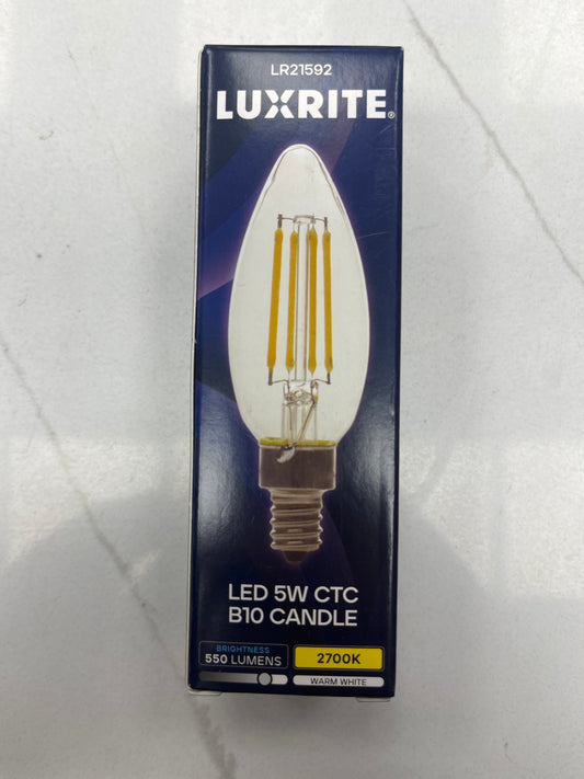 Luxrite chandelier bulb 2700K