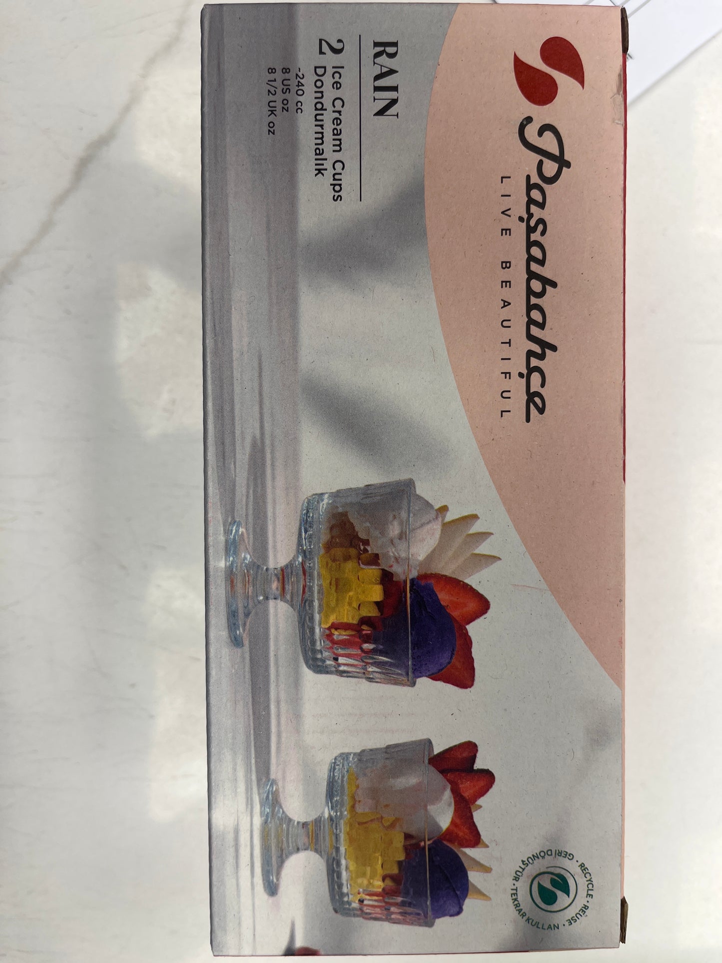 Ice cream cups set of two