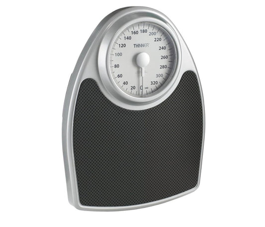 THINNER Extra-Large Dial Analog Precision Bathroom Scale, Analog Bath Scale - Measures Weight Up to 330 lbs.