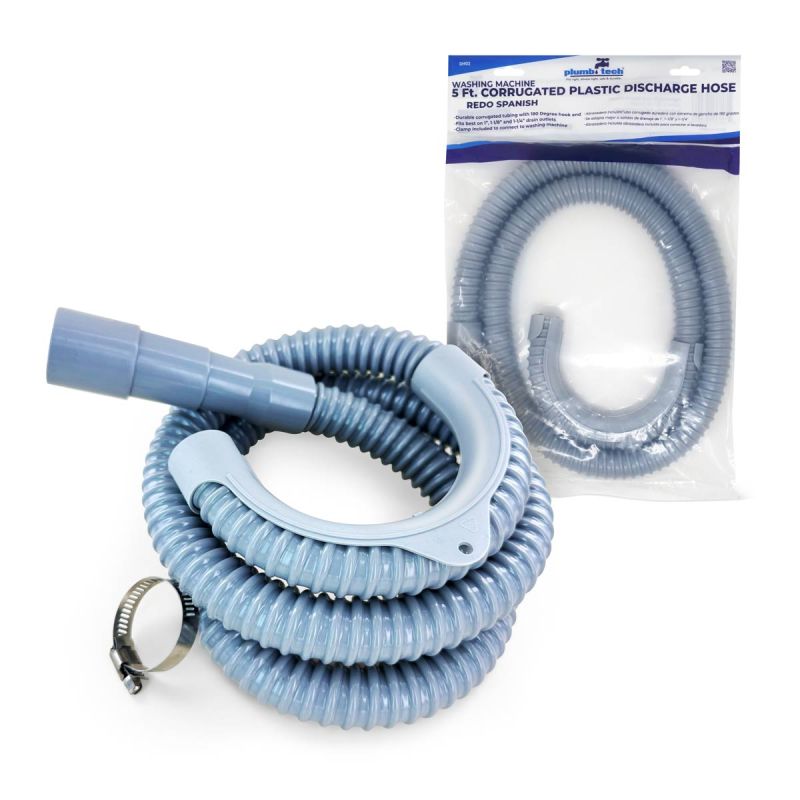 5' Corrugated Plastic Washing Machine Discharge Hose