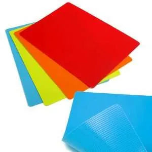 Gripping flexible, cutting mats 4 piece multipurpose bonus pack colors