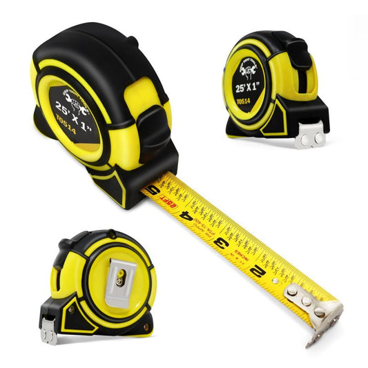 25 feet measuring tape, magnetic hook, extra thick blade 1 inch blade