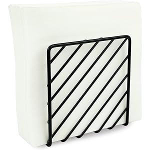 Napkin Holder Modern Black Metal Paper Napkin Dispenser