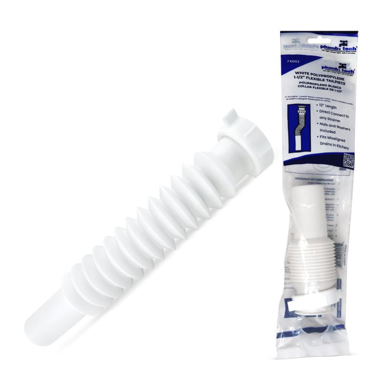 1-1/2" x 12" Flexible Tailpiece