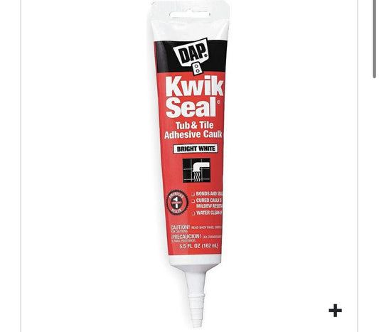KWIK SEAL KITCHEN & BATH CAULK 5.5oz WHITE