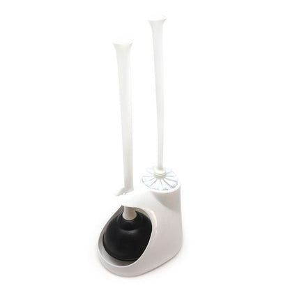 Toilet Brush and Plunger Caddy Set