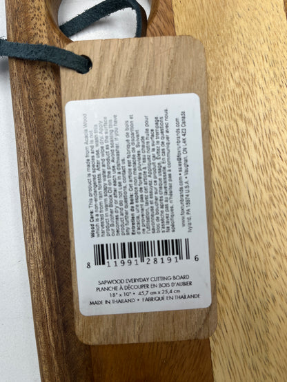 Sapwood every day cutting board 18 x 10