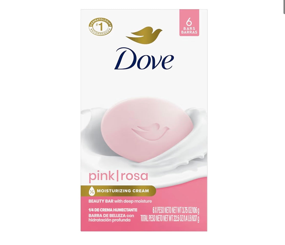 Dove pink rose beauty bar 6pcs