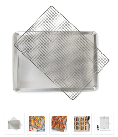 Big sheet cookie tray with cooling rack