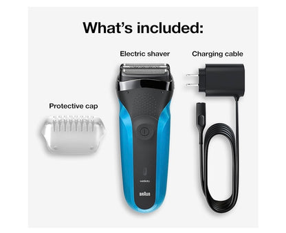 Braun Electric Razor for Men, Series 3 310s Electric Foil Shaver, Rechargeable, Wet & Dry