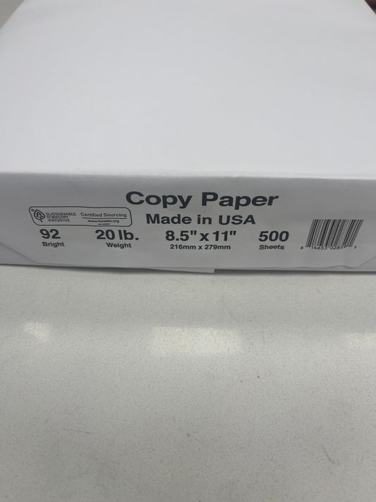 Copy paper 500 sheets
