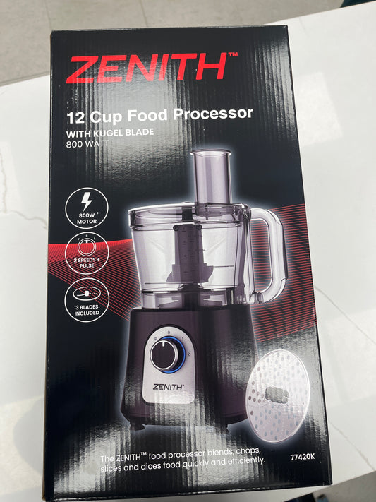 Zenith 12 cup food processor with Kugel Blade