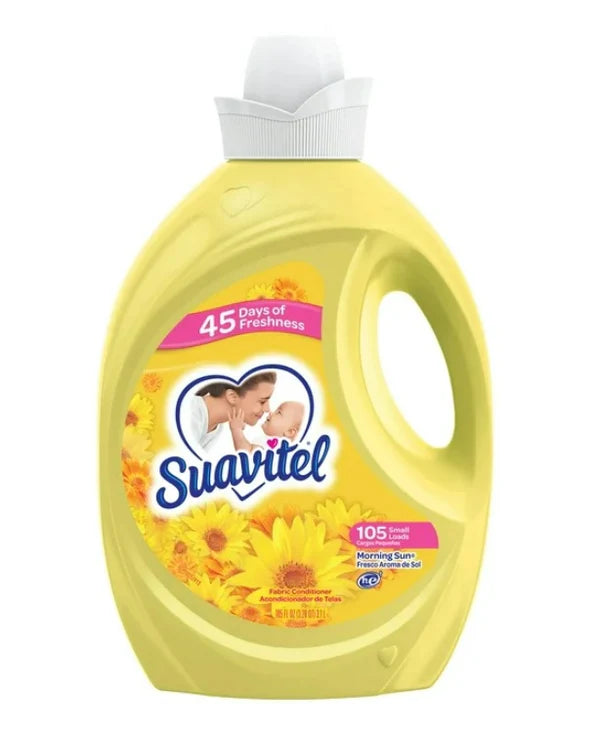 Suavitel Liquid Fabric Softener & Conditioner Morning Sun - 105oz