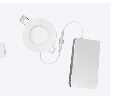 Luxrite LR23751 3" MINI PANEL ROUND 5CCT SMOOTH CANLESS WAFER SPOTLIGHT