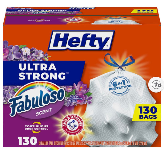 Hefty ultra strong 130 count