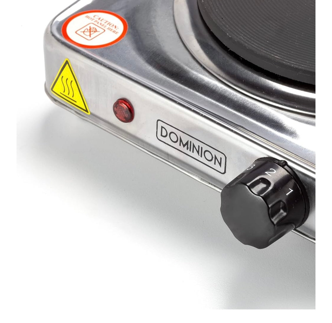 Dominion D1003S Hot Plate Electric Burner Single, Compact, Stainless Steel