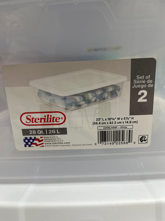 28 quart storage bin containers