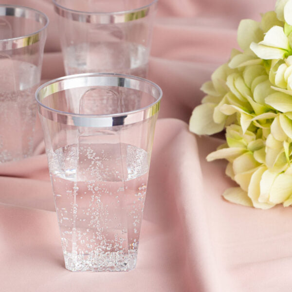 10oz Silver Rim Tumblers (20 Count)