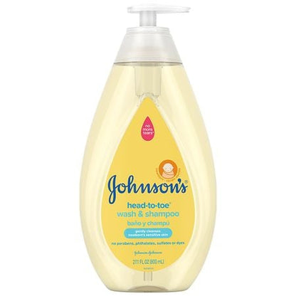 Johnson's Baby Head-To-Toe Tear-Free Body Wash & Shampoo, 27.1 fl oz