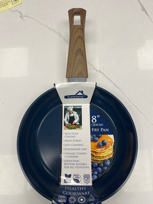 8 inch nonstick frying pan blue