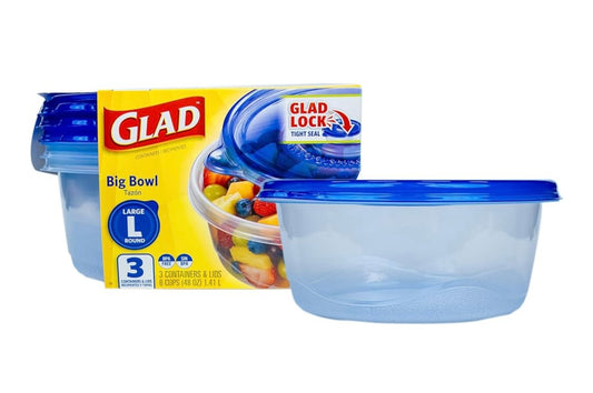 GLAD Big Bowl Round containers 48oz