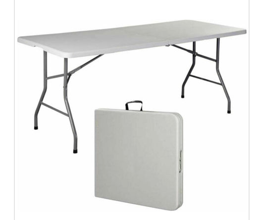 TABLE/FOLD IN HALF-PLASTIC- 30 x 72