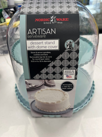 Serveware dessert stand with dome cover