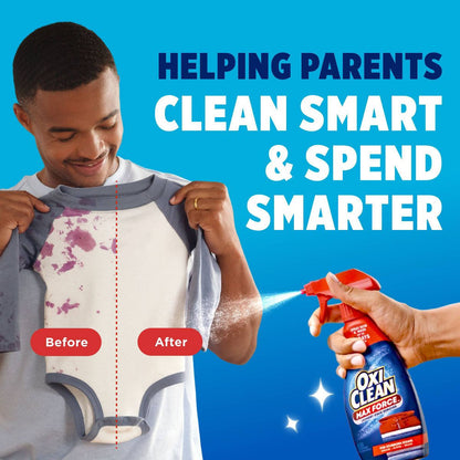 OxiClean MaxForce Laundry Stain Remover Spray - 12 fl oz: Phosphate-Free, Not for Wool or Silk