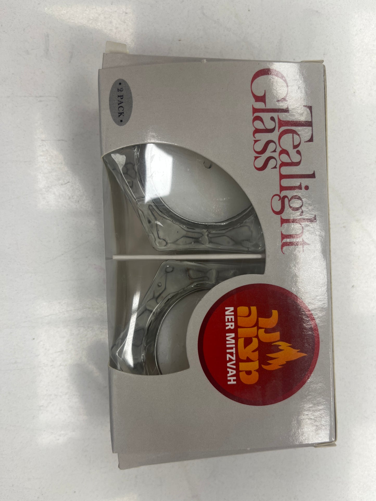 2pk Crystal Tealight Glass