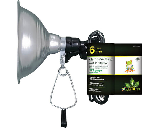 6' Clamp-On Light With 8.5" Shade - Brown Cord

Go Green Power
6' CLAMP ON LIGHT 18/2 8.5" SHADE BROWN CORD
