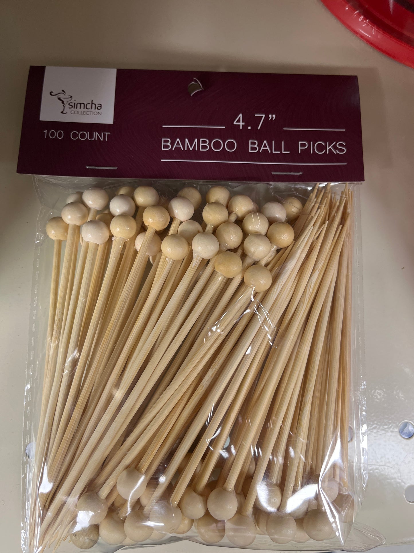 Bamboo Ball Picks 100pc