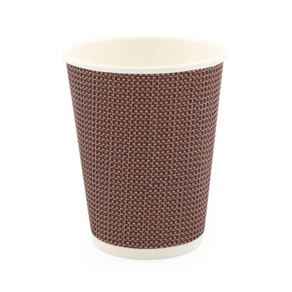 10oz Ripple Cups Brown (20 Count)