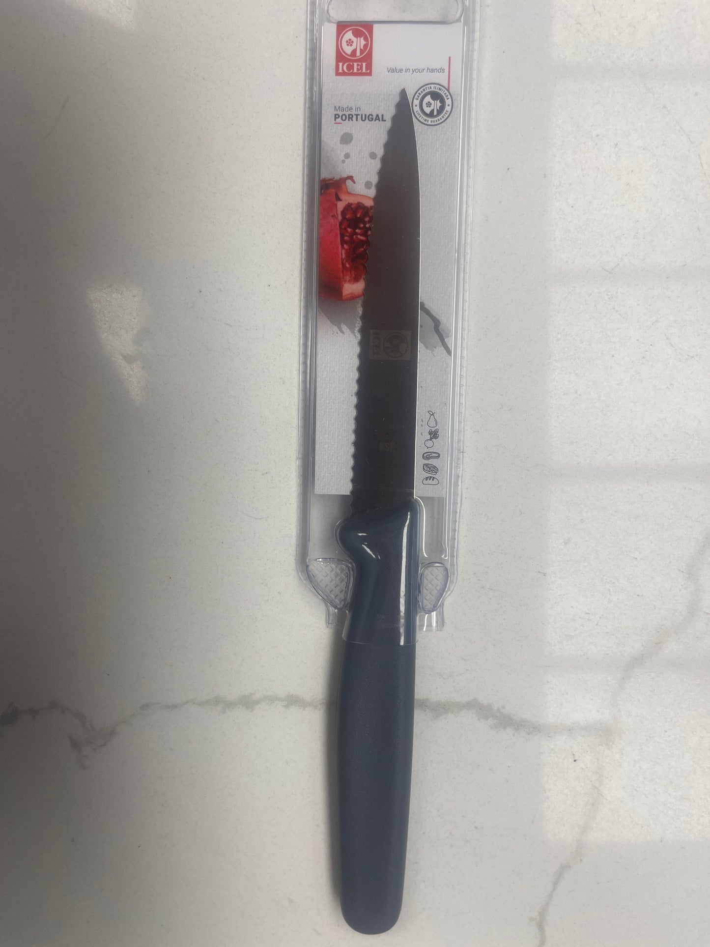 Gray Poimty Streight Knife