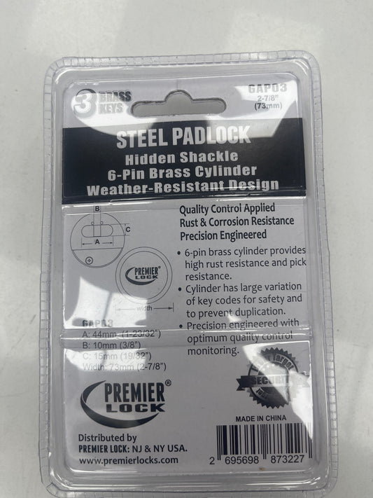 Steel padlock