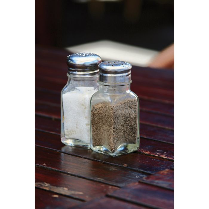 Kitchen Salt Pepper Shaker, Glass, 2.5oz