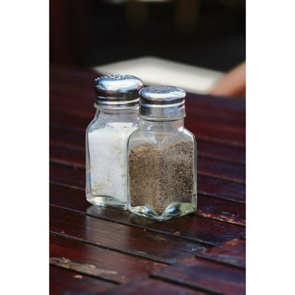 Kitchen Salt Pepper Shaker, Glass, 2.5oz