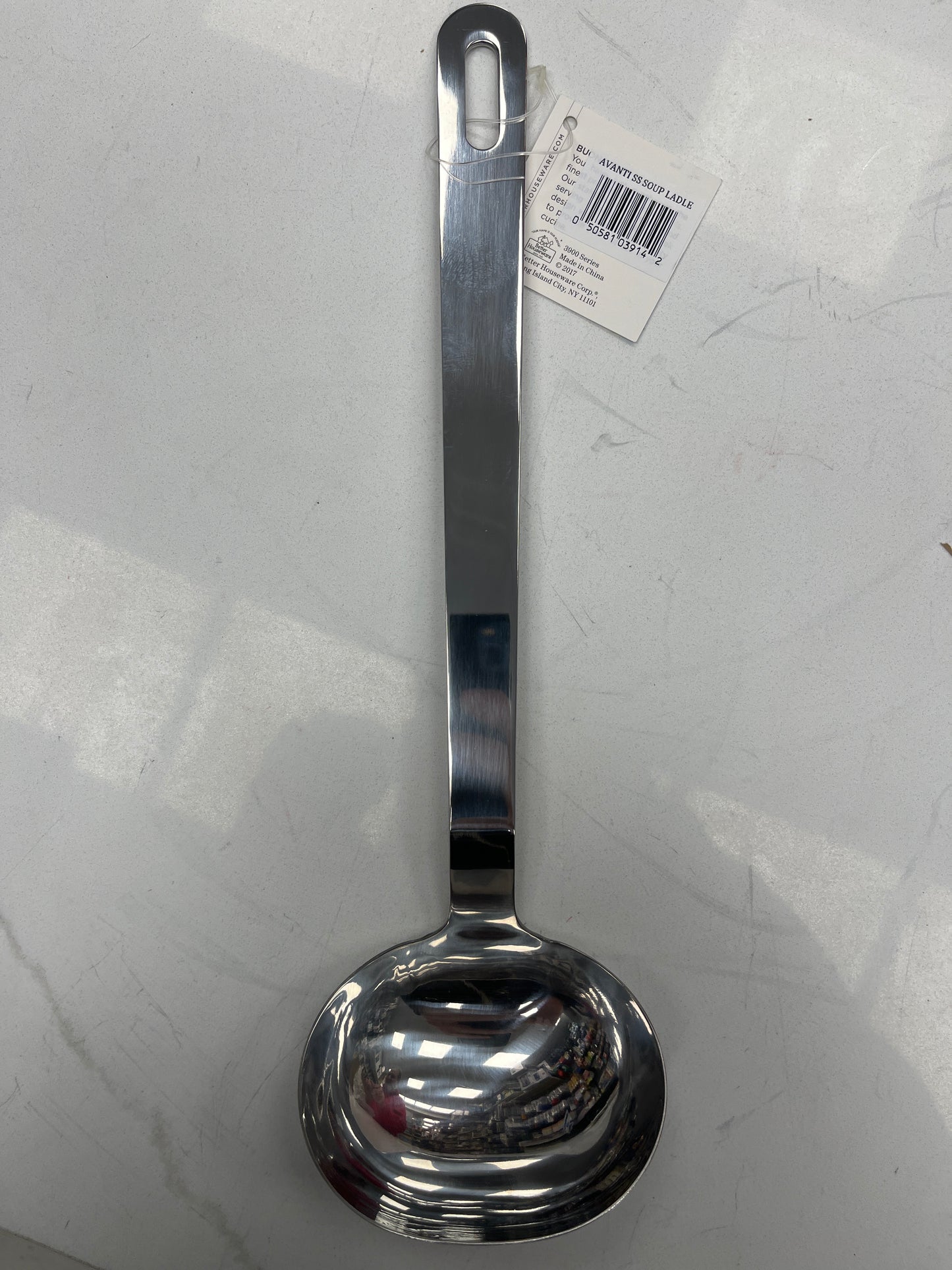 Stainless steel soup ladle
