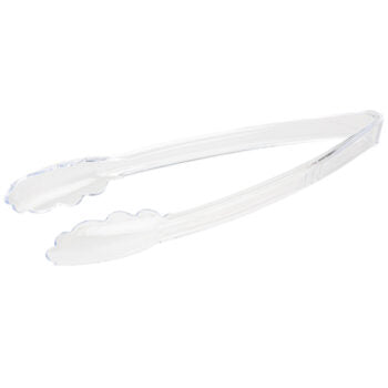 Scalloped Tongs 12″ Clear (2 Count)