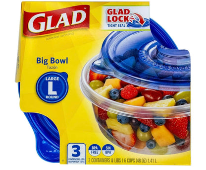 GLAD Big Bowl Round containers 48oz