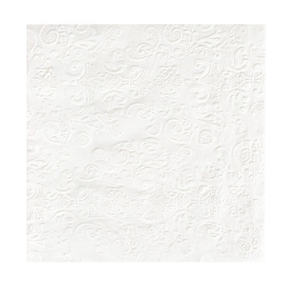 White Embossed Lunch Napkins (40 count)
