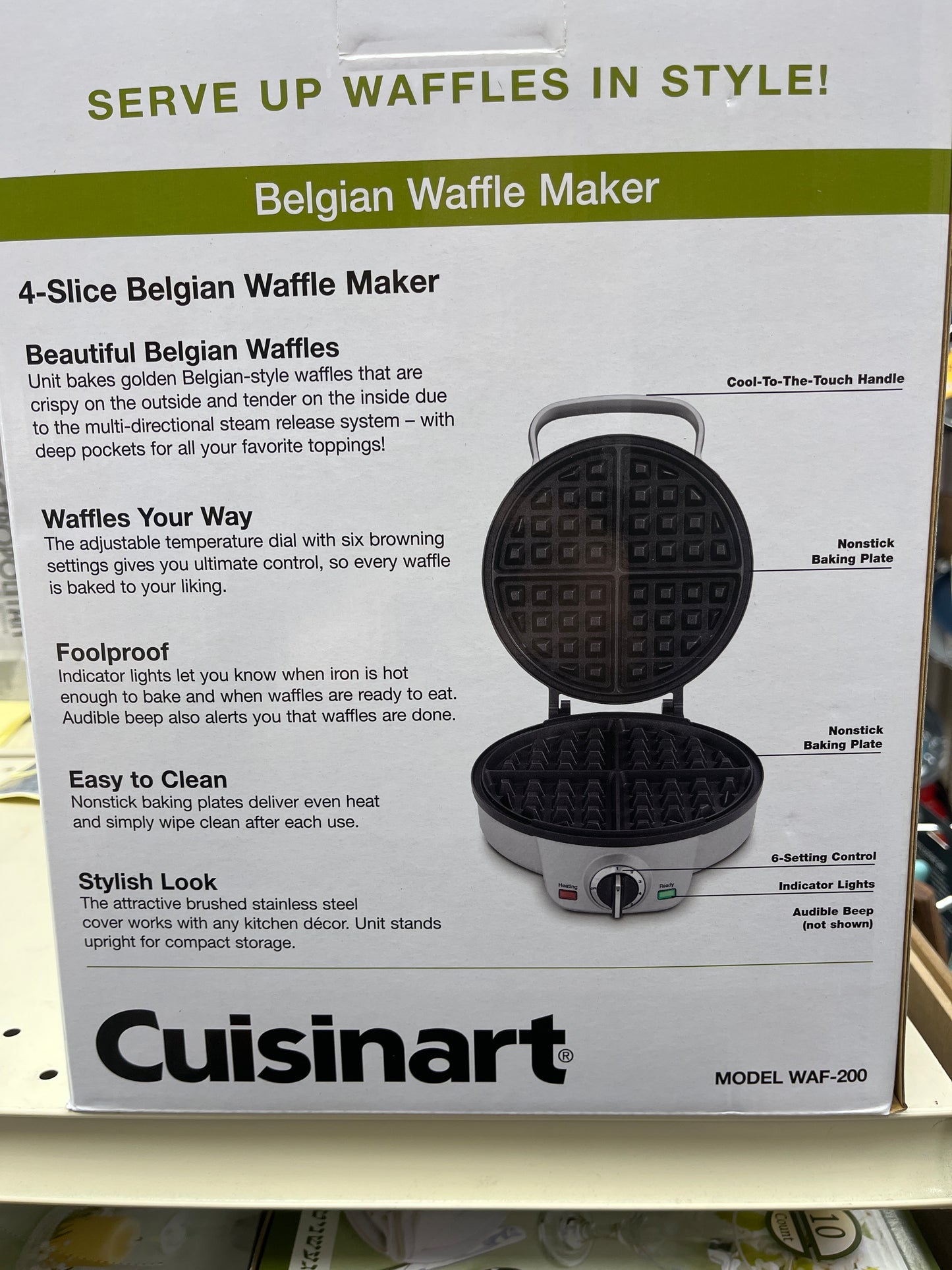 Cuisinart Belgian waffle maker 4 slice