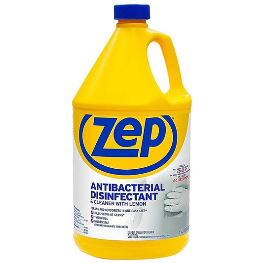 ZEP antibacterial, disinfectant cleaner, lemon 1 gallon