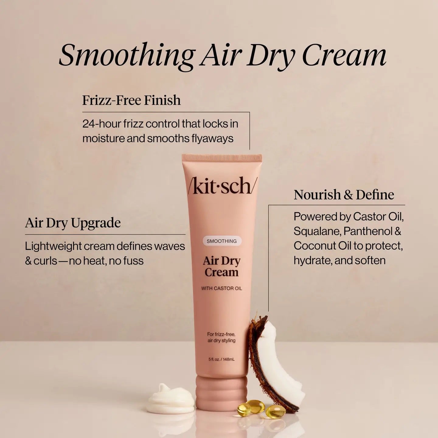 Kit.sch/ air dry cream with castor oil