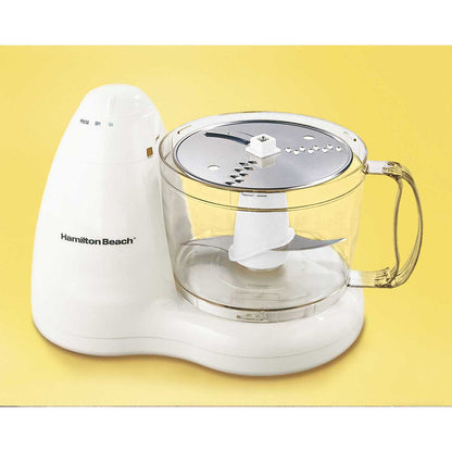 Hamilton Beach 8-Cup Food Processor with 2 Speeds plus Pulse, White