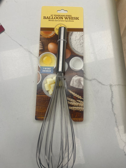 12 inch stainless steel whisk
